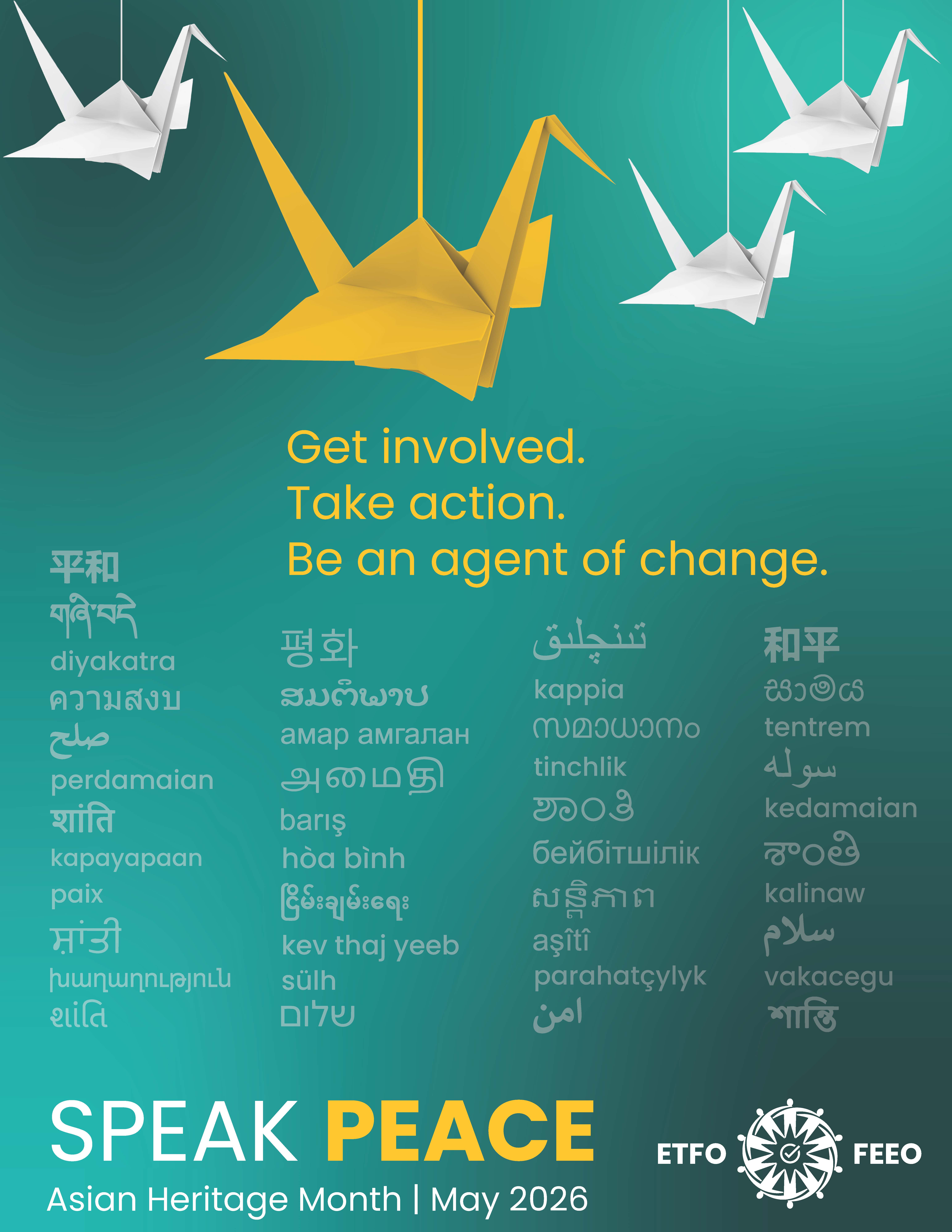 Asian Heritage Month - Speak Peace